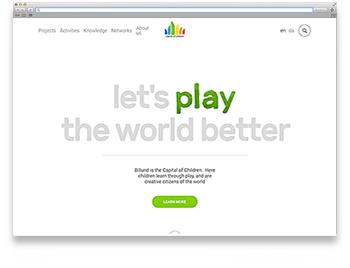 Screenshot der Website Capitol for Children
