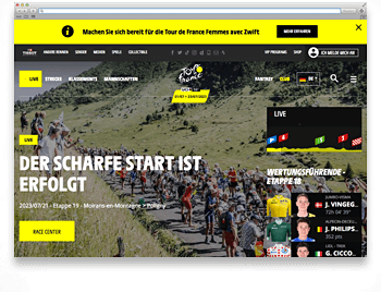 R&R/COM Online Marketing München: Website der Woche 30 2023 Tour de France