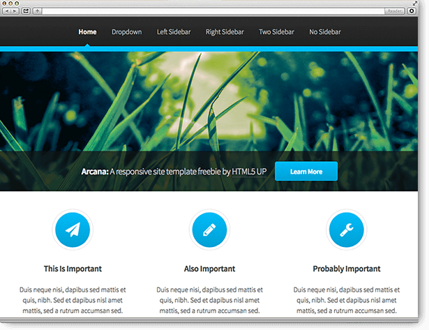TYPO3 Theme Arcana (HTML 5)
