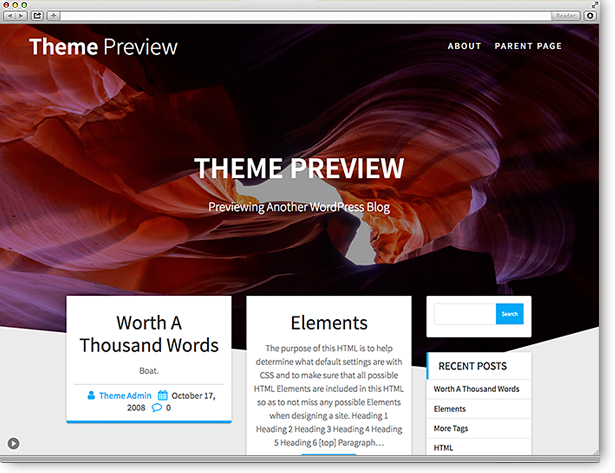 WordPress Theme One Page Express