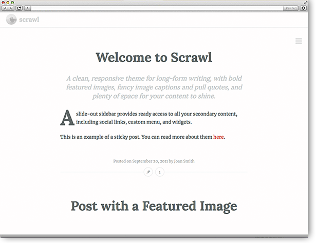 WordPress Theme Scrawl